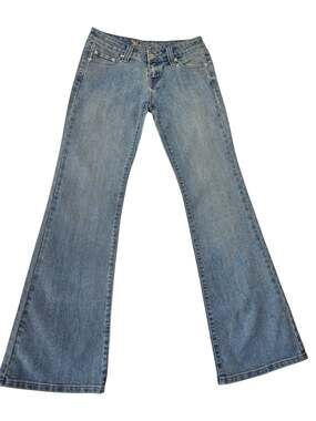 Vintage Wet Seal Y2K Low Rise Bootcut Flare Blue Denim Jeans